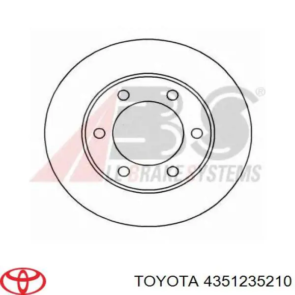 Comprar 4351235210 Toyota Freno de disco delantero