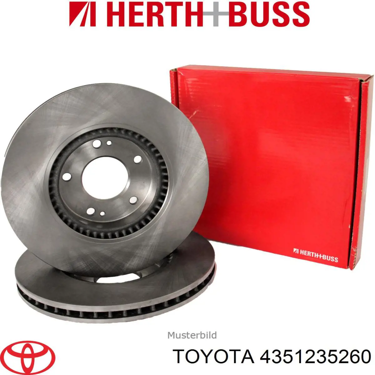 4351235260 Toyota disco de freno delantero