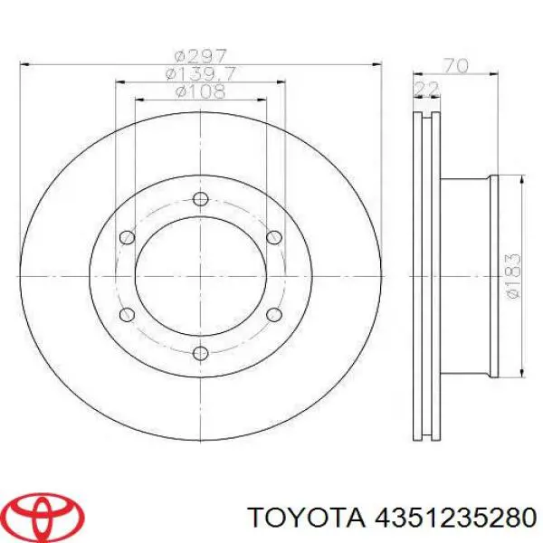 4351235280 Toyota Discos