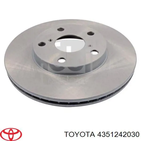 4351242030 Toyota freno de disco delantero