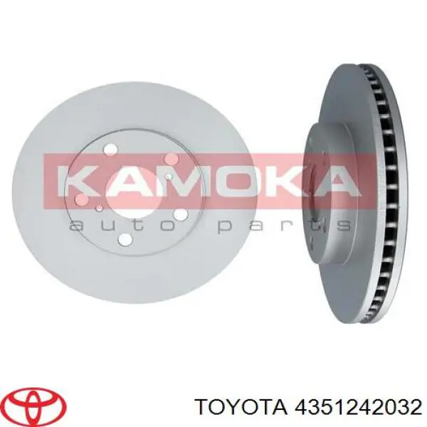 Disco de freno delantero Toyota 4351242032