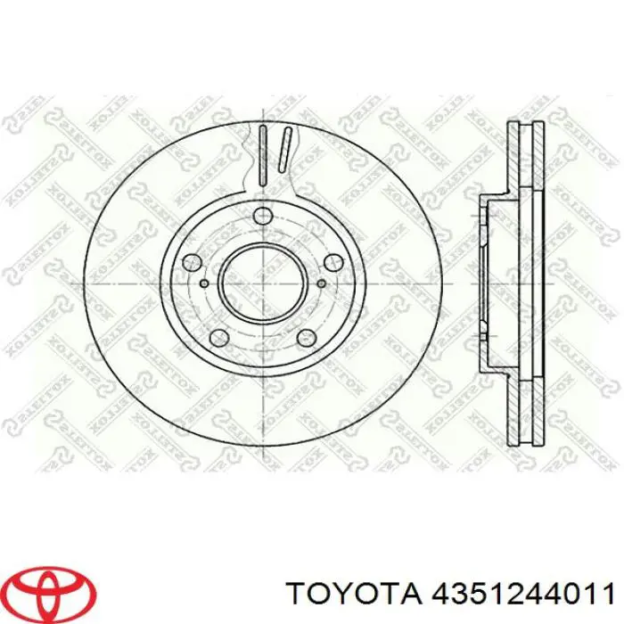 Comprar 4351244011 Toyota Freno de disco delantero