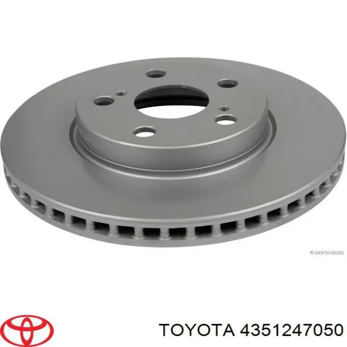 Disco de freno delantero Toyota 4351247050