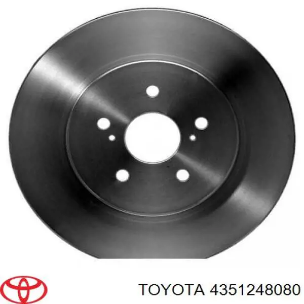 4351248080 Toyota disco de freno delantero