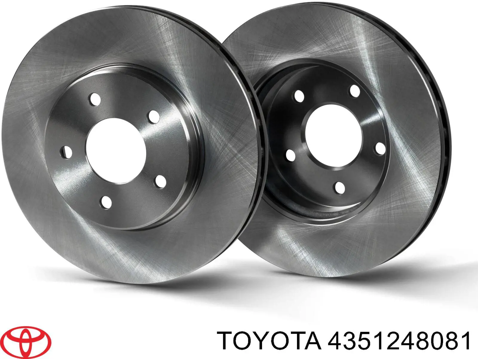 Disco de freno 4351248081 Toyota