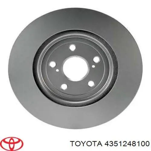 4351248100 Toyota disco de freno delantero