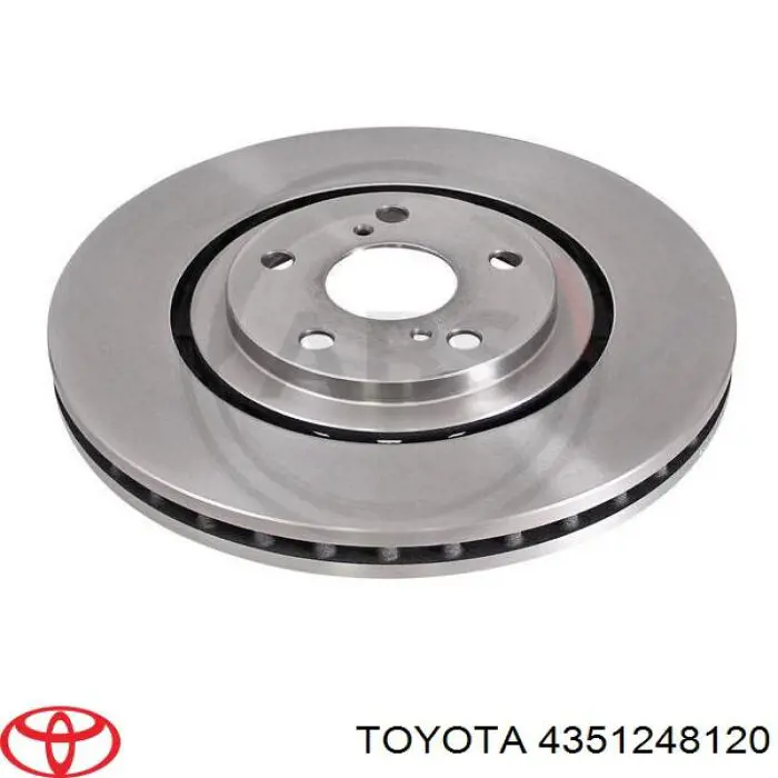 Disco de freno 4351248120 Toyota
