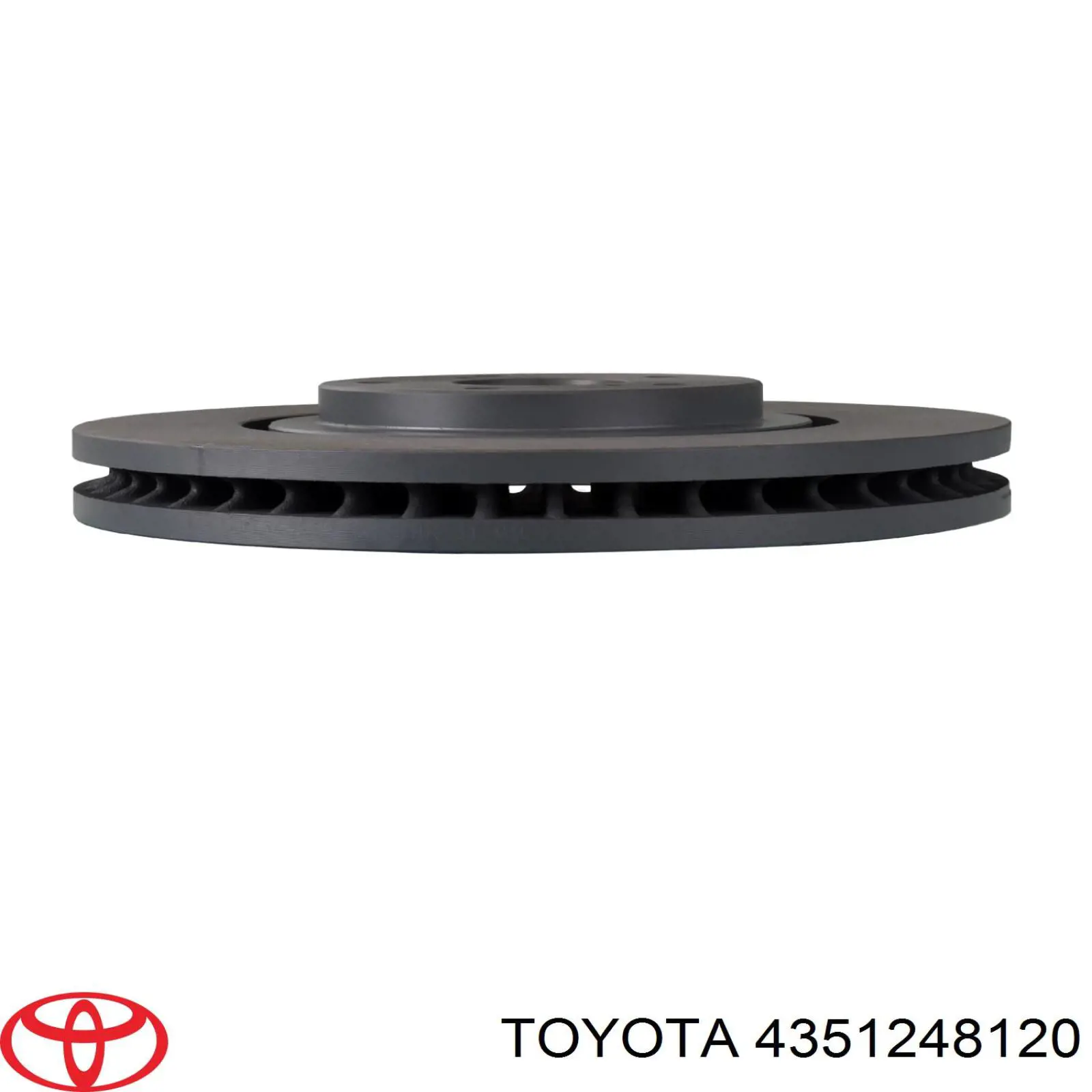 Disco de freno delantero Toyota 4351248120