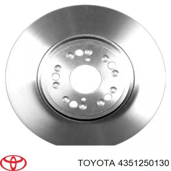 4351250130 Toyota disco de freno delantero