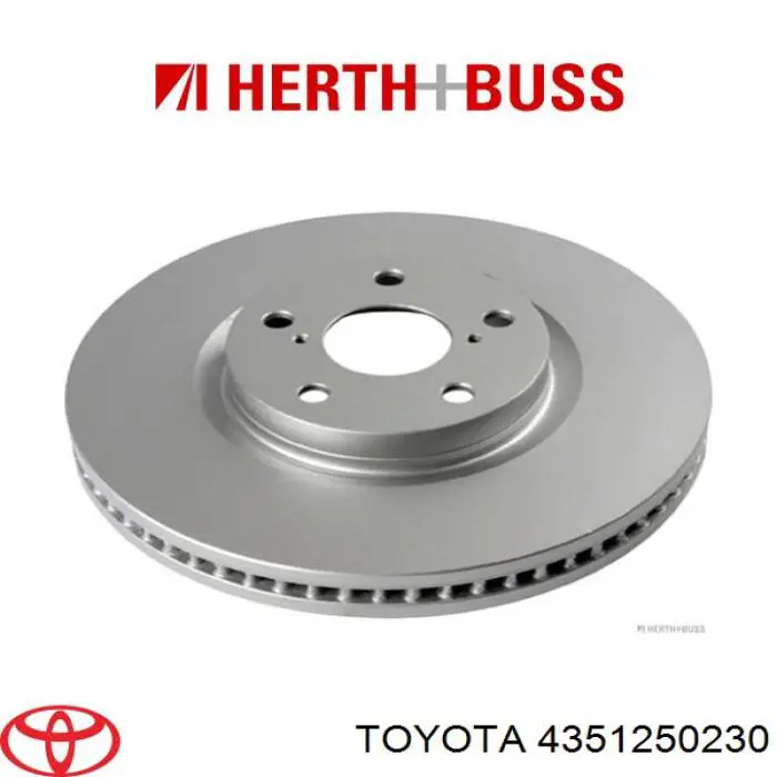 4351250230 Toyota freno de disco delantero