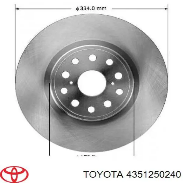 Frenos delanteros Toyota 4351250240 precio, desde 96,10 EUR