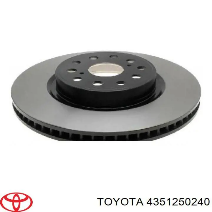4351250240 Toyota disco de freno delantero