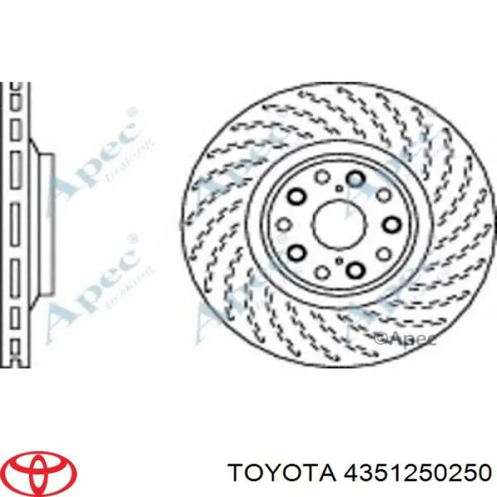 Frenos delanteros Toyota 4351250250 precio, desde 97,15 EUR