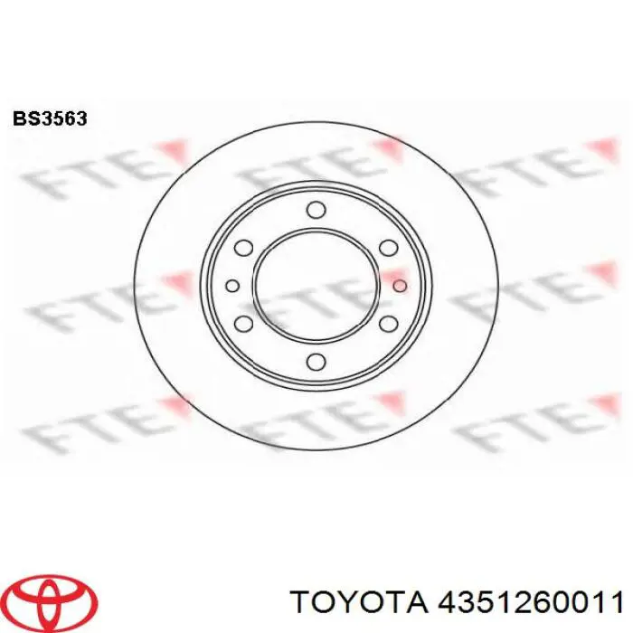 Disco de freno delantero Japan Parts DI234C