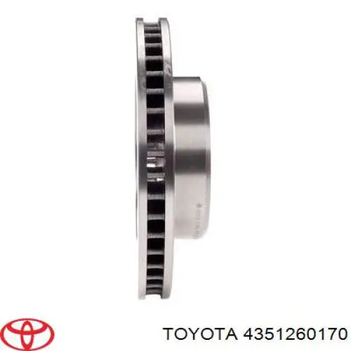 Disco de freno 4351260170 Toyota