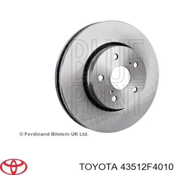 Comprar 43512F4010 Toyota Freno de disco delantero