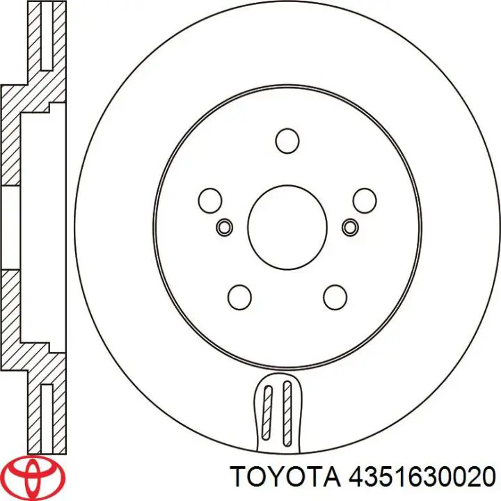 Comprar 4351630020 Toyota Freno de disco delantero
