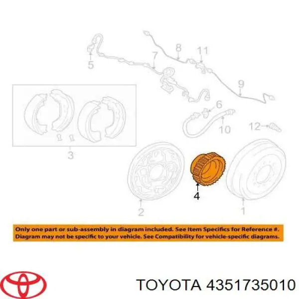 Anillo sensor, ABS para Toyota Hiace (H1, H2)