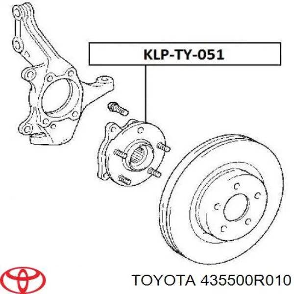 Comprar 435500R010 Toyota Bujes de ruedas