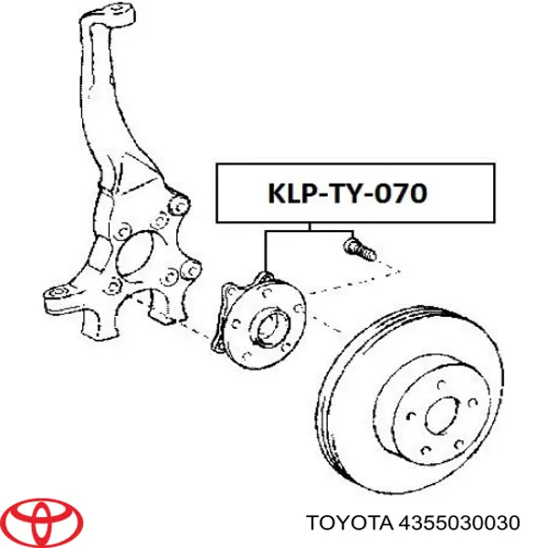 Buje de rueda delantero Toyota 4355030030 precio, desde 65,25 EUR