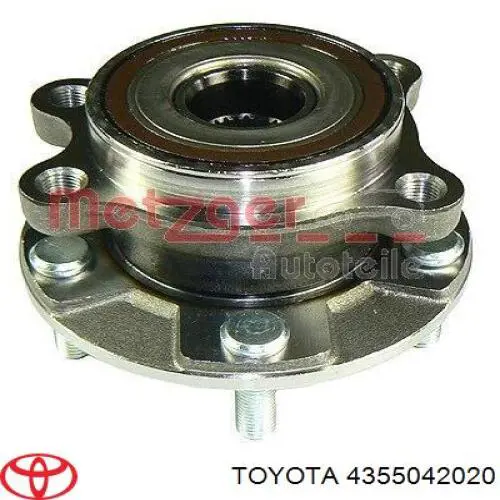 Buje de rueda delantero 4355042020 Toyota