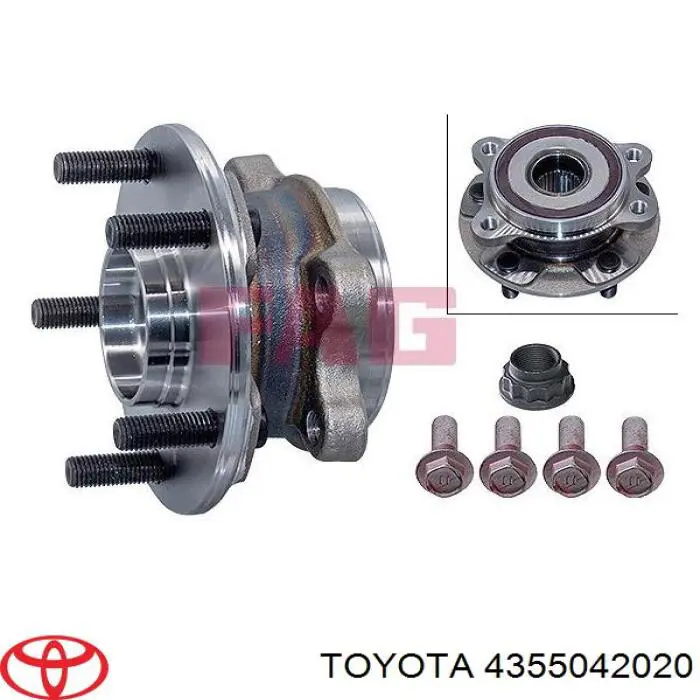 Buje de rueda Toyota 4355042020