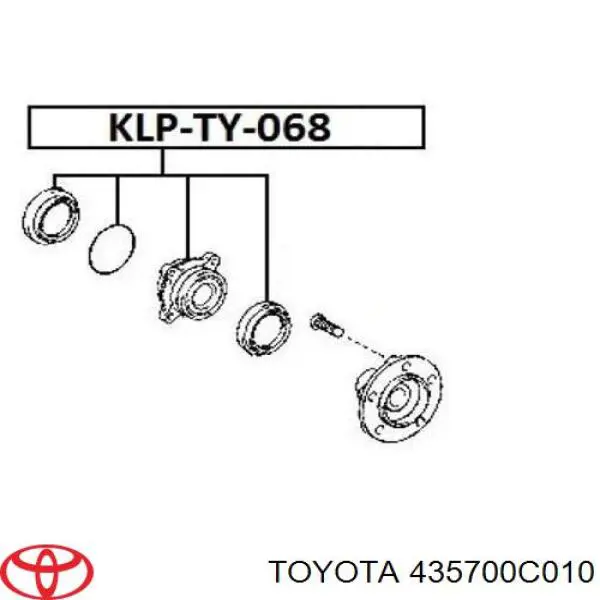 Cojinete de rueda delantero para Toyota Tundra 