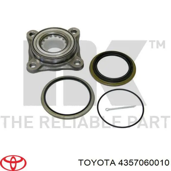 Cojinete de rueda delantero Toyota 4357060010 precio, desde 82,66 EUR