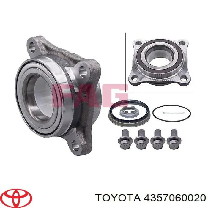 Cojinete de rueda delantero Toyota 4357060020 precio, desde 82,66 EUR