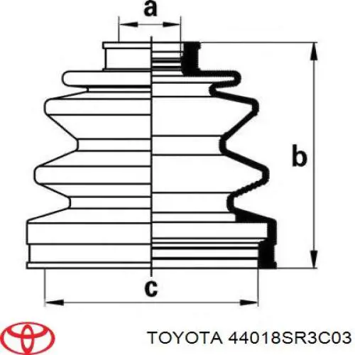 44018SR3C03 Toyota