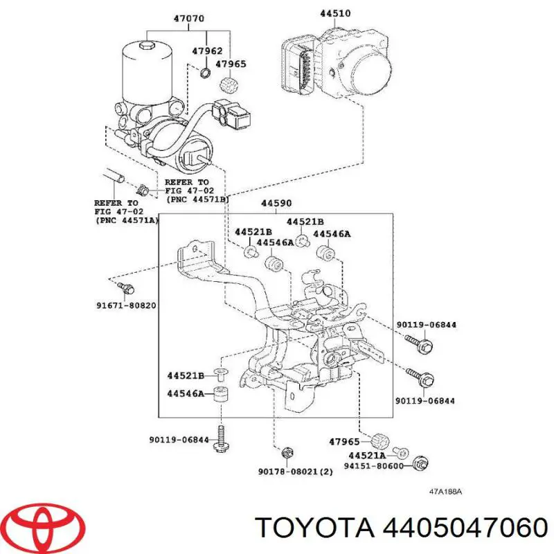 Módulo hidráulico ABS para Toyota Prius (ZVW5)