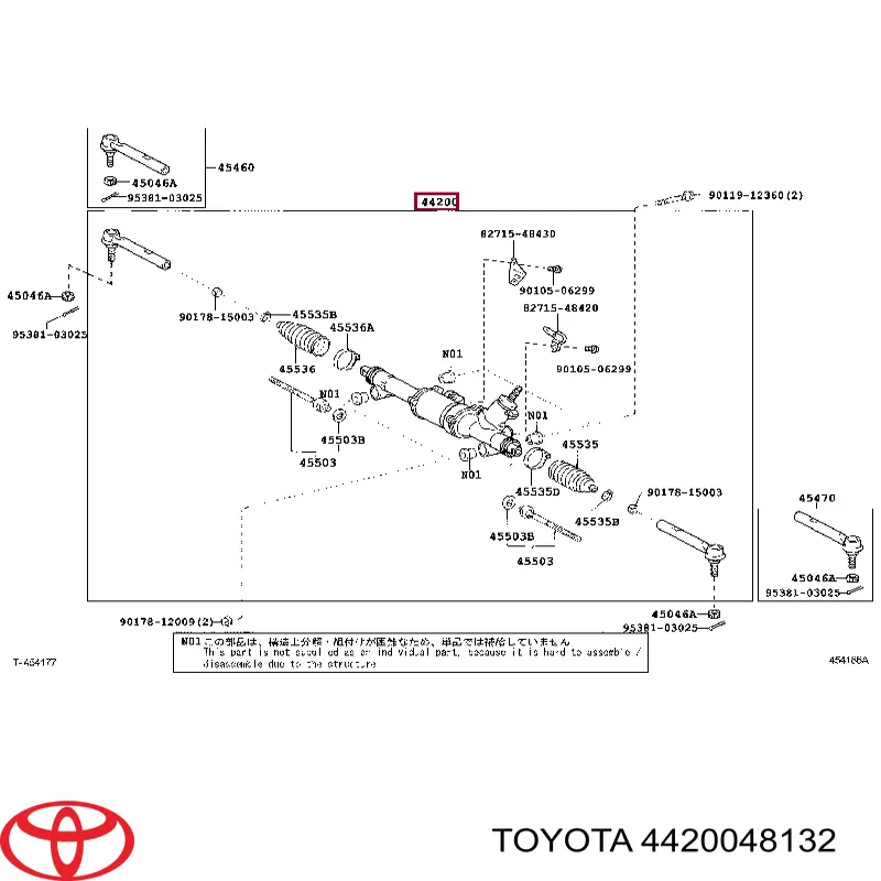 Engranaje de dirección Toyota 4420048132 precio, desde 680,99 EUR
