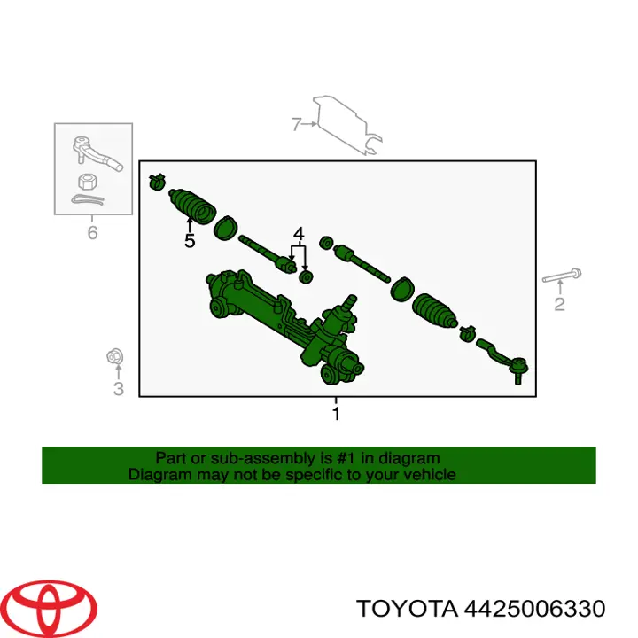 Caja de dirección para Toyota Camry (V40)