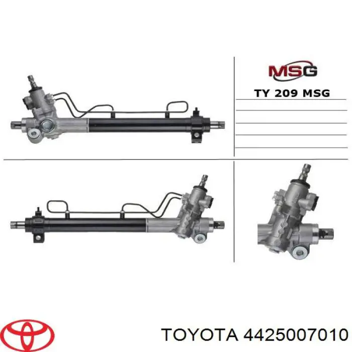 4425007010 Toyota cremallera de dirección