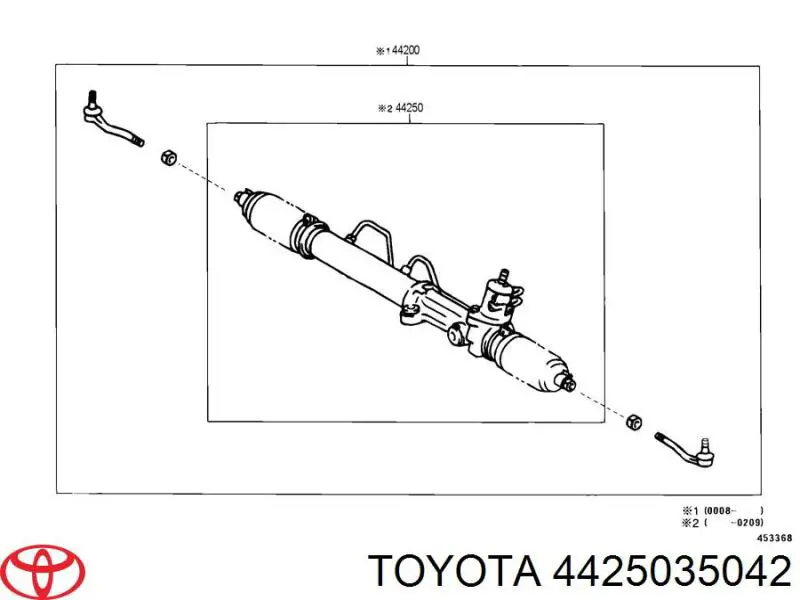 Engranaje de dirección Toyota 4425035040 precio, desde 263,70 EUR