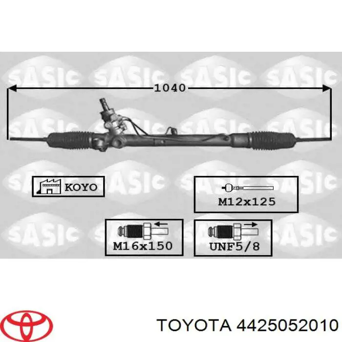 4425052010 Toyota cremallera de dirección