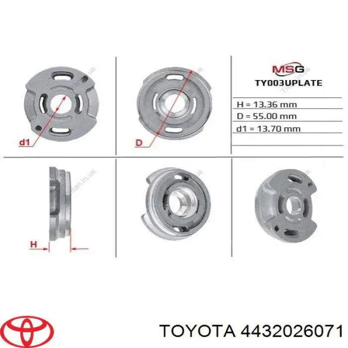 Bomba de dirección asistida  Toyota 4432026210 precio, desde 1130,01 EUR