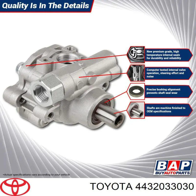 Bomba de dirección asistida  Toyota 4432033030 precio, desde 188,37 EUR