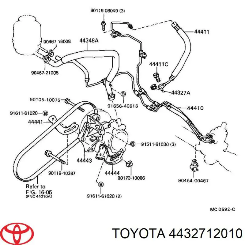 Columna De Direcсión superior para Toyota Yaris (P10)