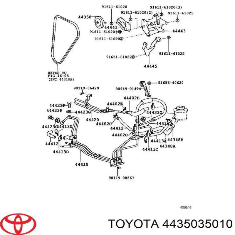 Rodillo tensor correa poli V Toyota 4435035010 precio, desde 273,22 EUR