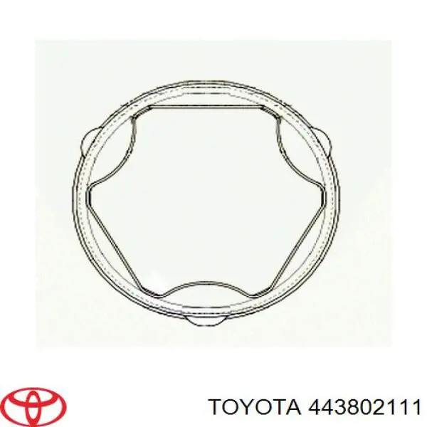 443802111 Toyota fuelle, árbol de transmisión delantero interior