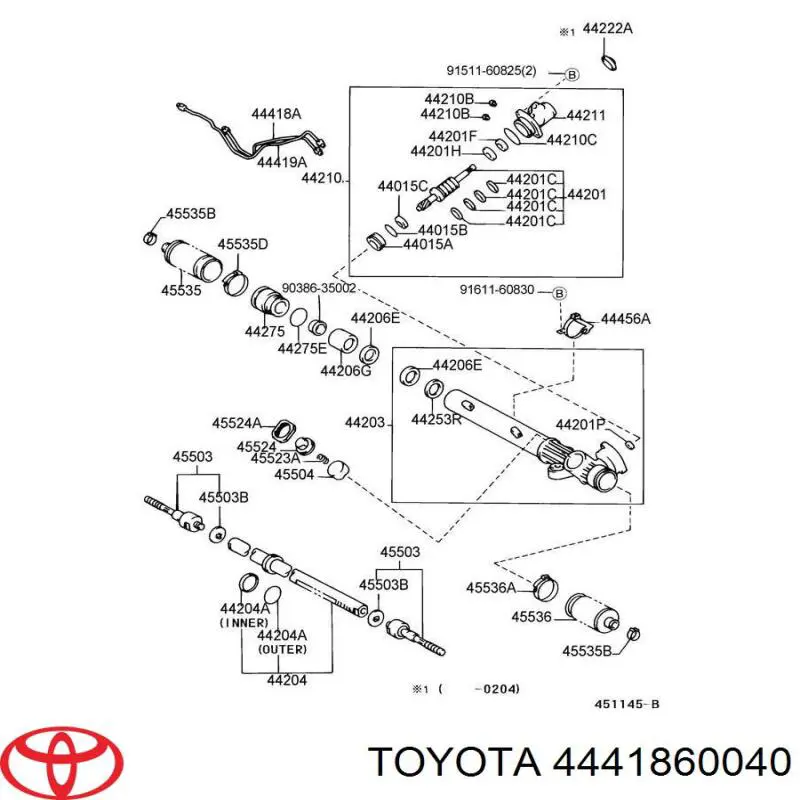  Toyota 4441860040 precio, desde 163,50 EUR