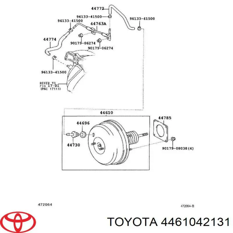 4461042131 Toyota servofrenos