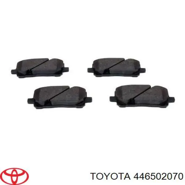 446502070 Toyota pastillas de freno delanteras