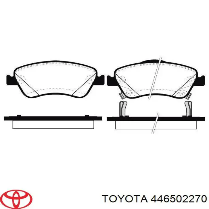 Pastillas de freno delanteras Toyota Corolla E12