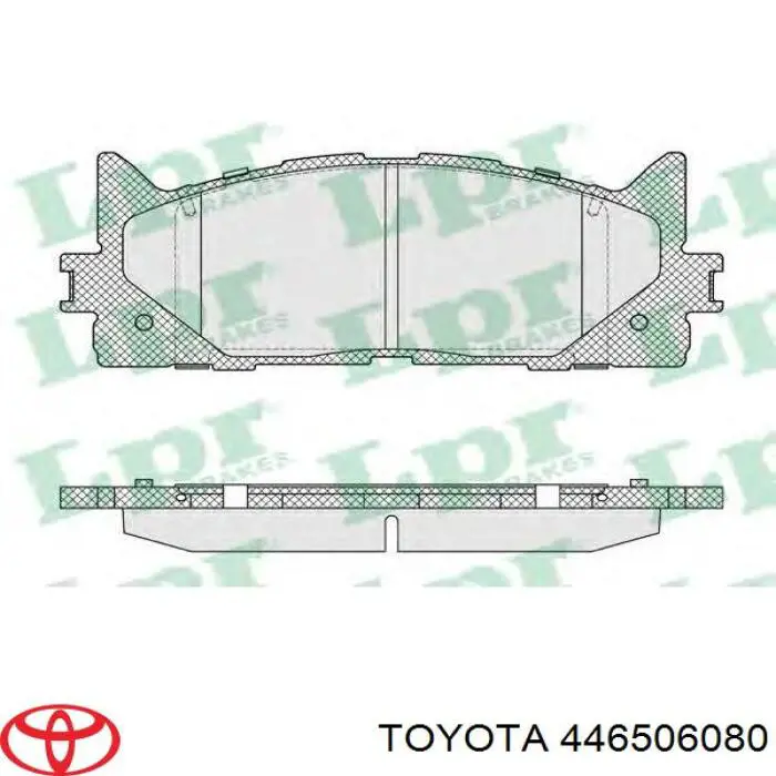 446506080 Toyota pastillas de freno delanteras