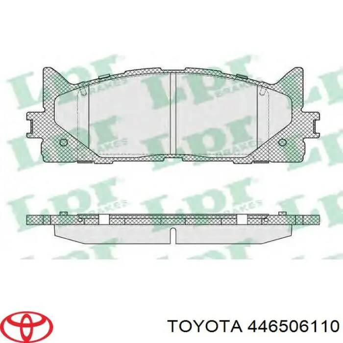 446506110 Toyota pastillas de freno delanteras