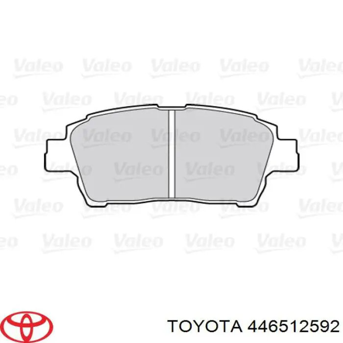 446512592 Toyota pastillas de freno delanteras