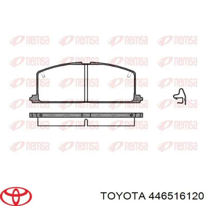 446516120 Toyota pastillas de freno delanteras