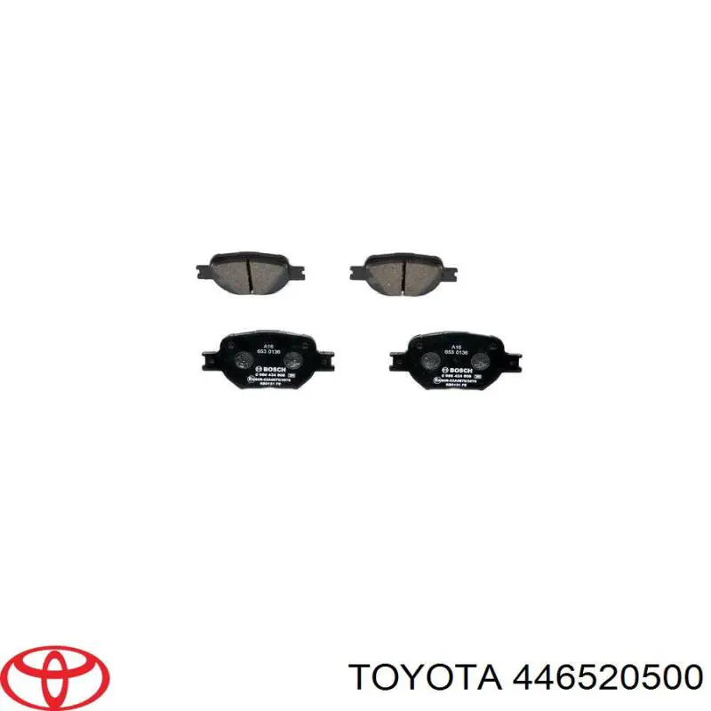 446520500 Toyota pastillas de freno delanteras